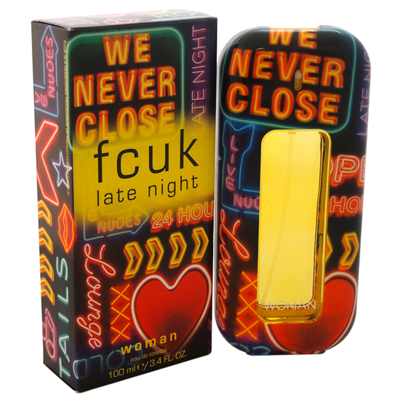 Fcuk Late Night BY French Connection UK for Women 3.4 oz EDT Spray - Picture 1 of 1